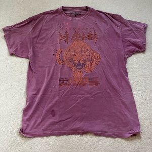 Urban Outfitters Def Leppard Shirt, S/M, purple